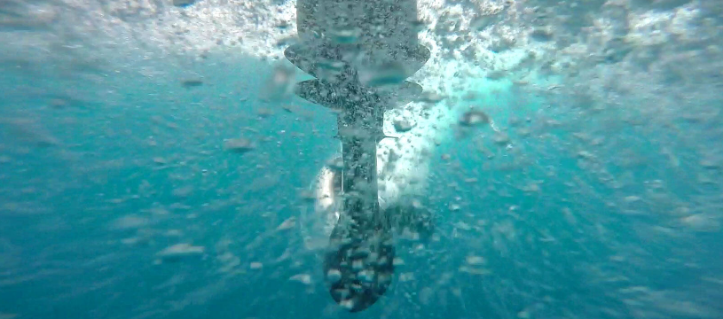 propeller in water
